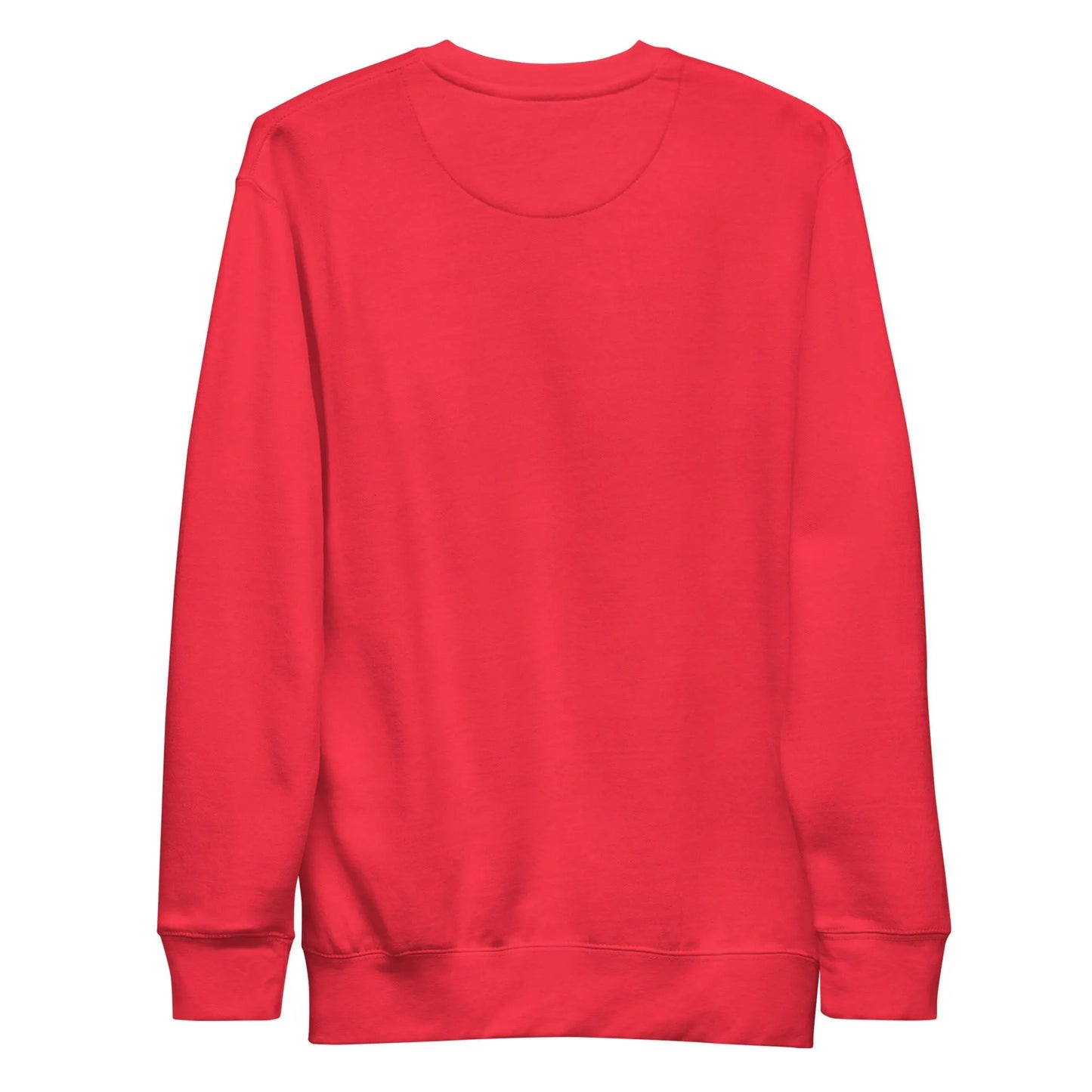 Red sweatshirt on a white background