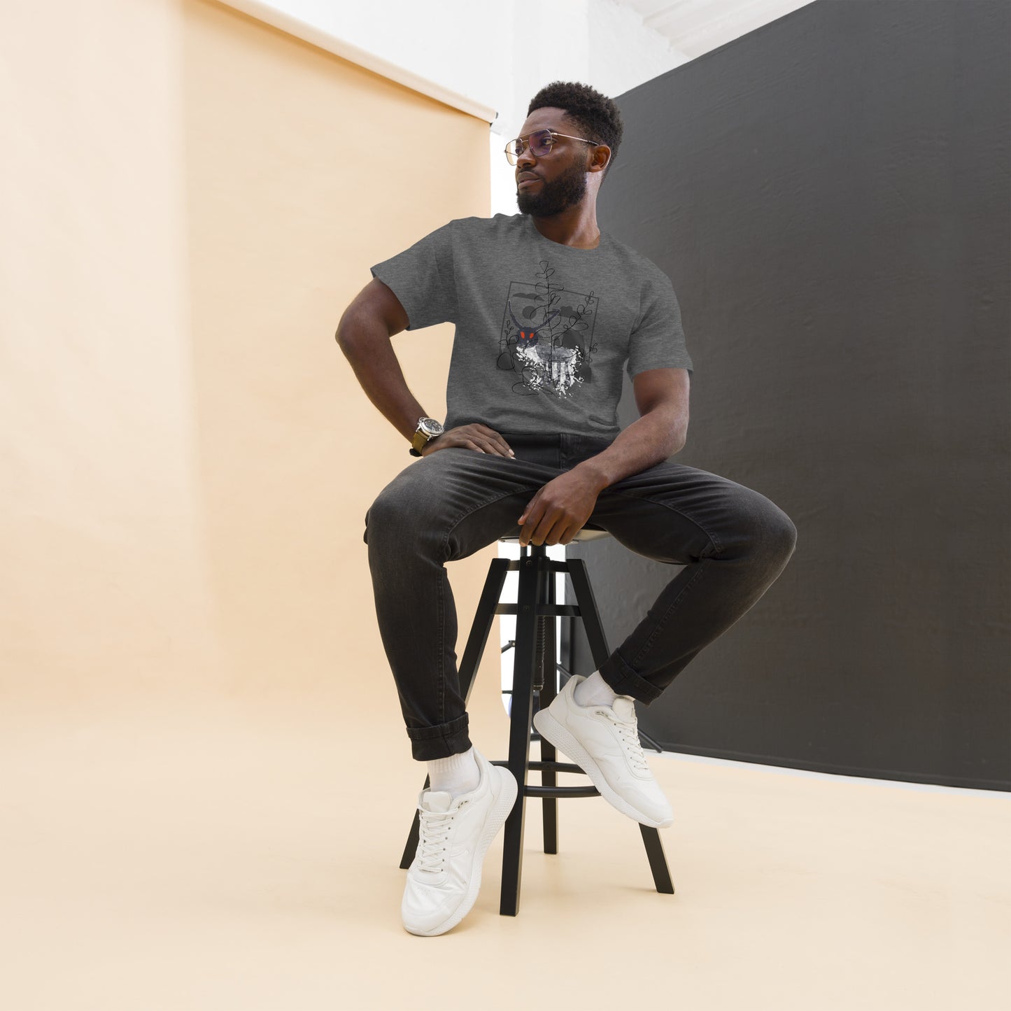 Premium 100% Cotton Men's Classic Tee for Effortless Style