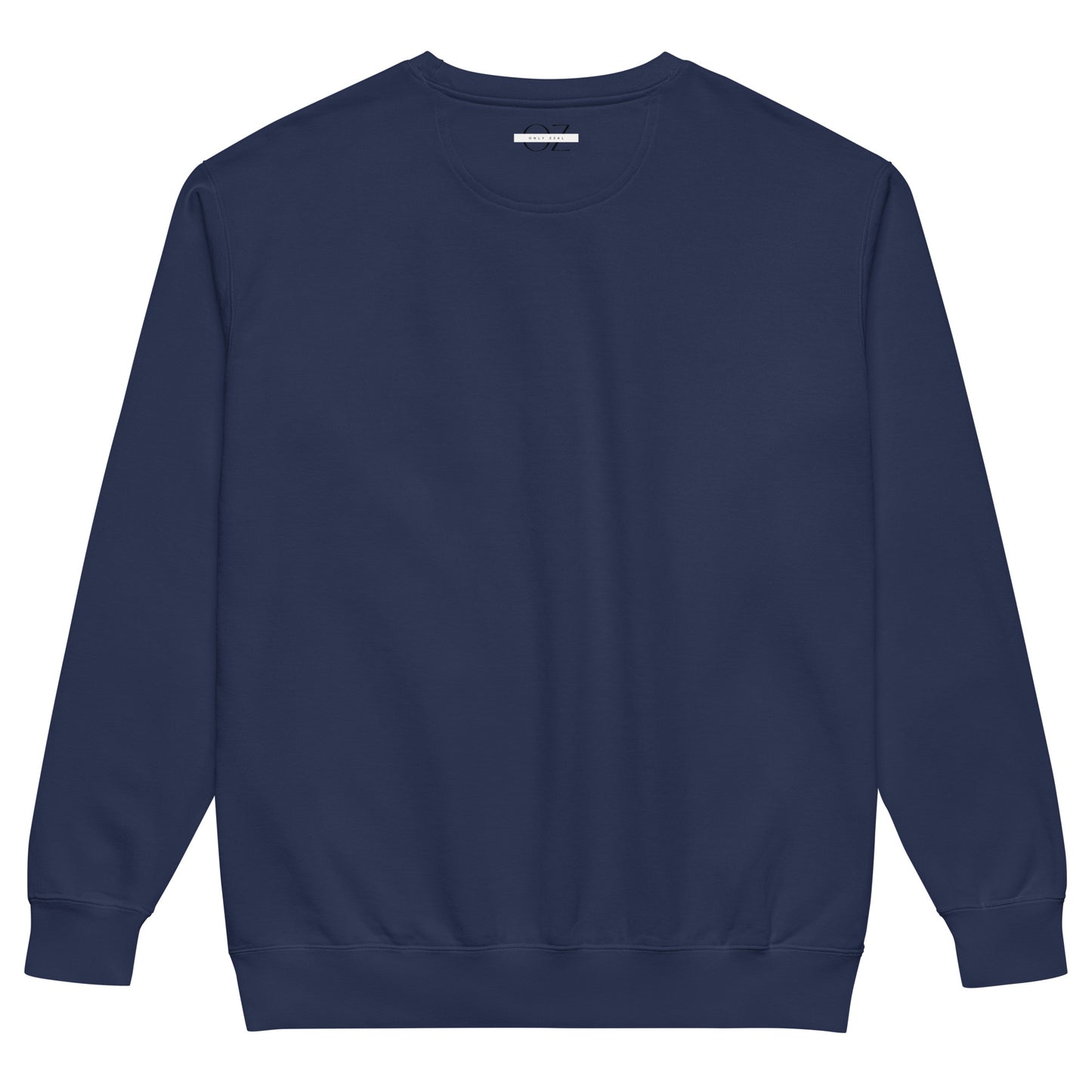 Navy blue sweatshirt featuring an abstract chess rook and fragmented face design, blending strategy and modern art.