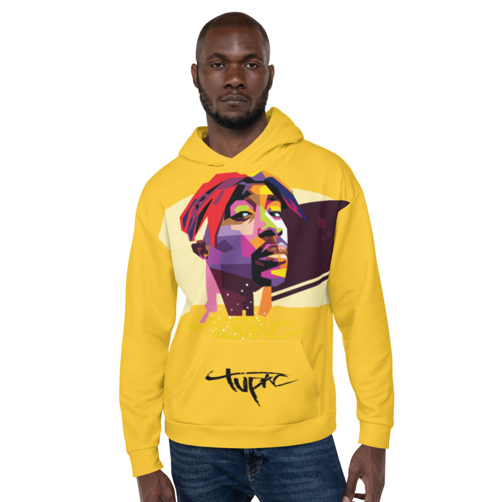 Yellow 2pac Hoodie | Fashion Urbanwear Hooded Sweatshirt | ONLYZ3AL