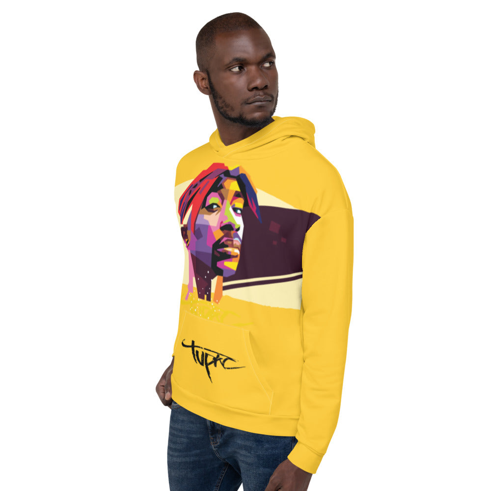 Yellow 2pac Hoodie | Fashion Urbanwear Hooded Sweatshirt | ONLYZ3AL