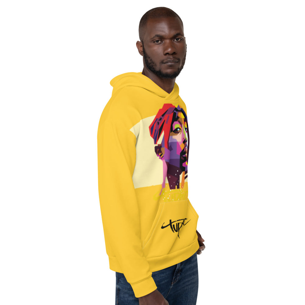 Yellow 2pac Hoodie | Fashion Urbanwear Hooded Sweatshirt | ONLYZ3AL