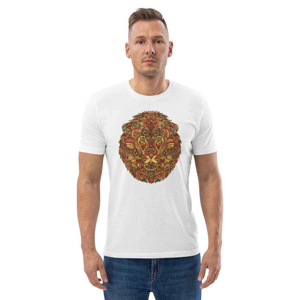 white Lion organic cotton t-shirt | 2xl men's t-shirts