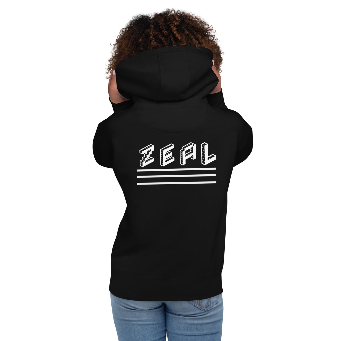Black And White Hoodie | Geometric hoodies for women | ONLYZ3AL