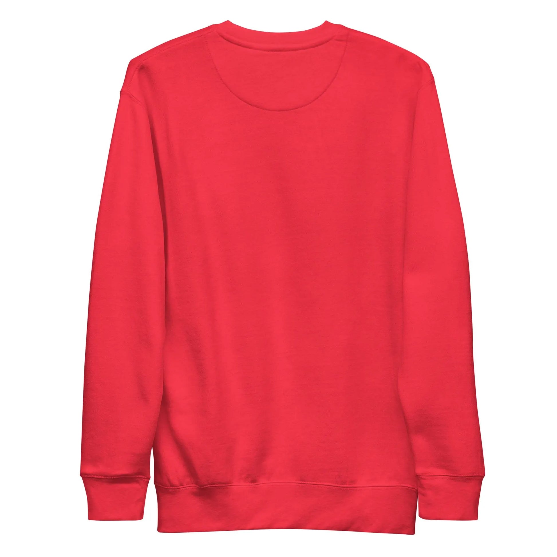 Red sweatshirt on a white background