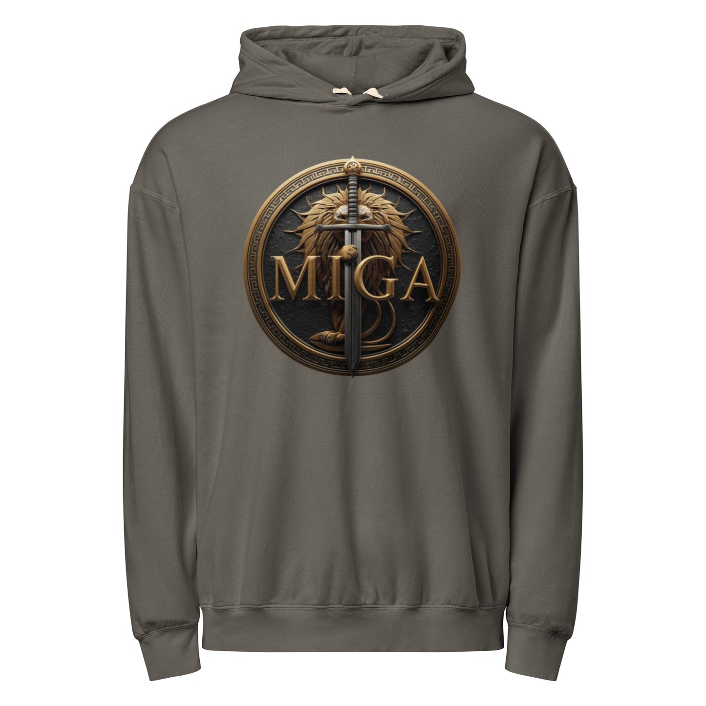 MIGA lion emblem pepper  unisex s fleece hoodie – premium streetwear hoodie USA Canada