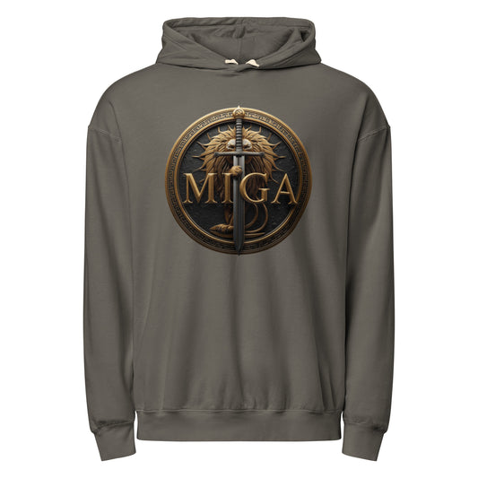 MIGA lion emblem pepper  unisex s fleece hoodie – premium streetwear hoodie USA Canada