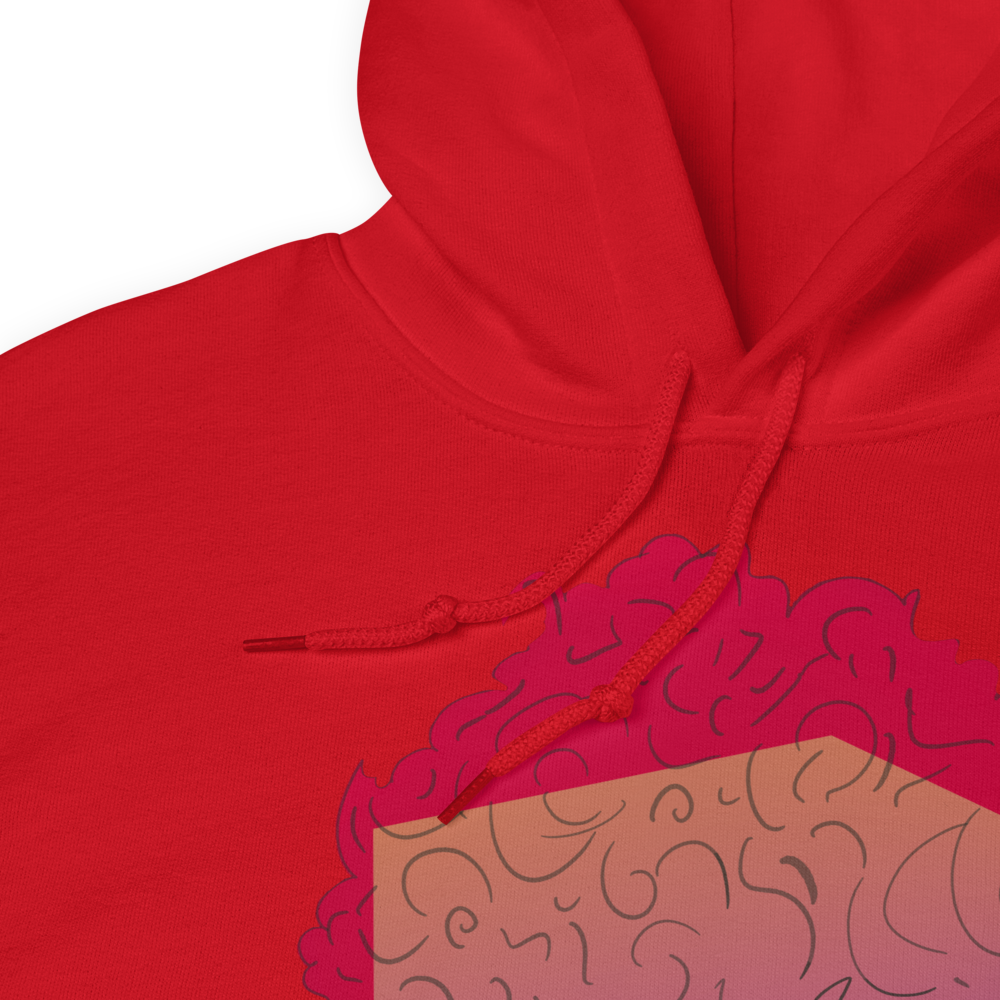 Unisex Brain Fog Women's Face Graphic Hoodie
