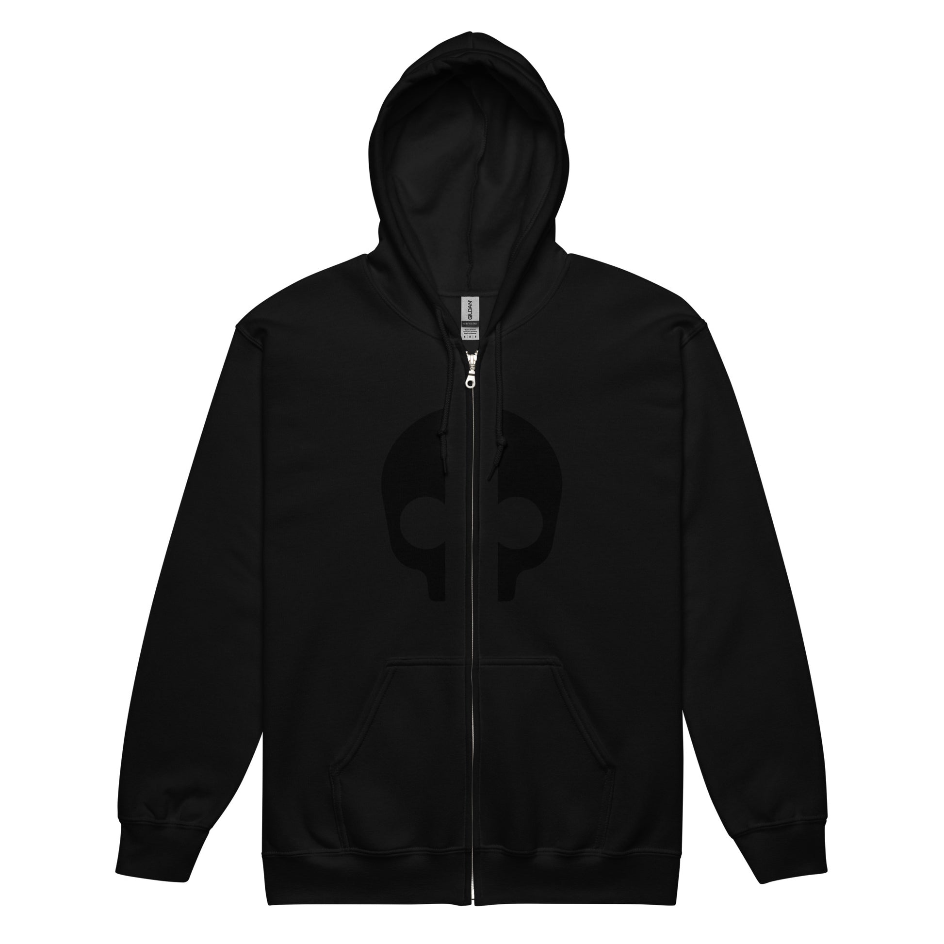 Stylish fleece hoodie featuring a metal zipper, front pockets, and drawstring hood in a rich, comfortable design