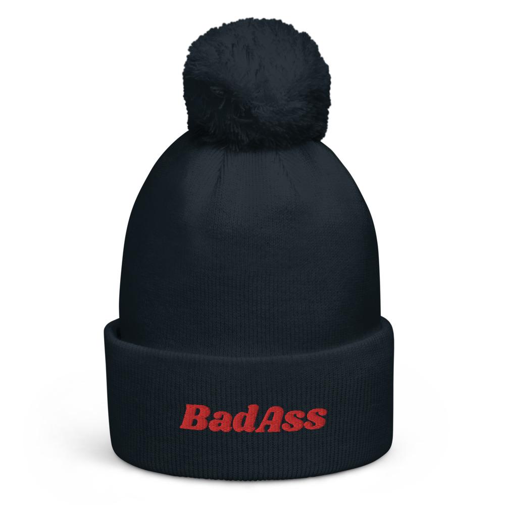 Pom pom beanie  Badass hats  Unisex beanie hat