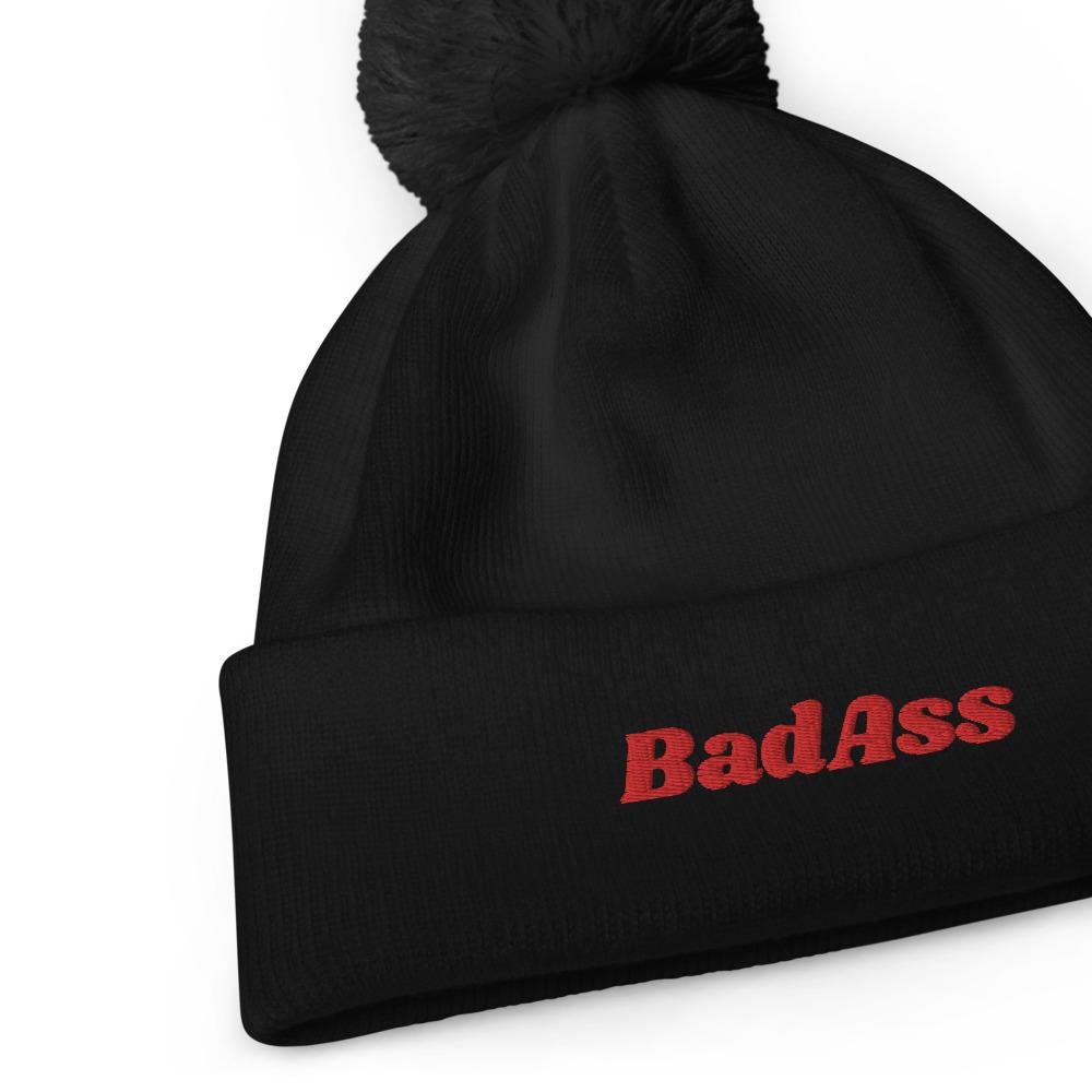 Pom pom beanie  Badass hats  Unisex beanie hat