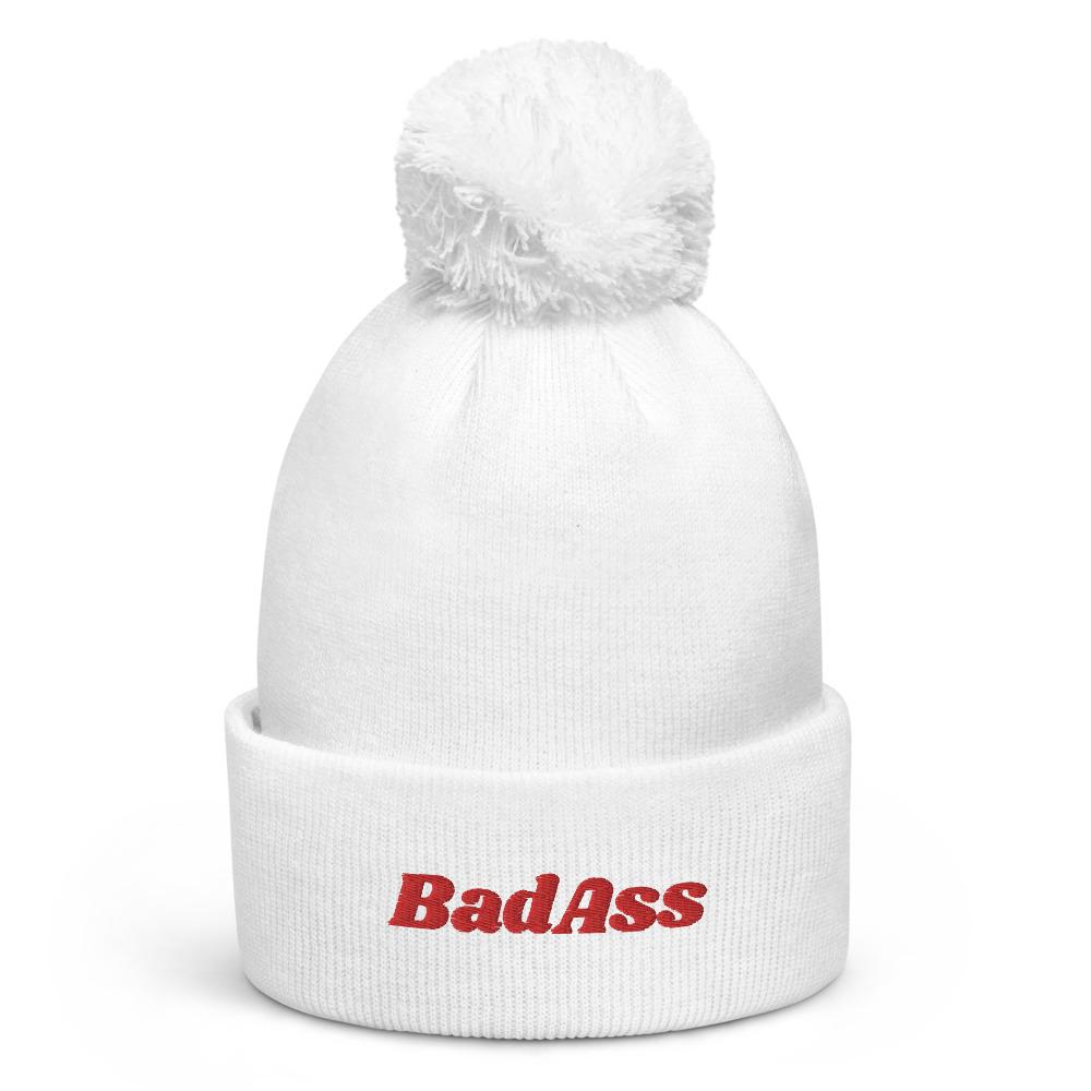 Pom pom beanie  Badass hats  Unisex beanie hat