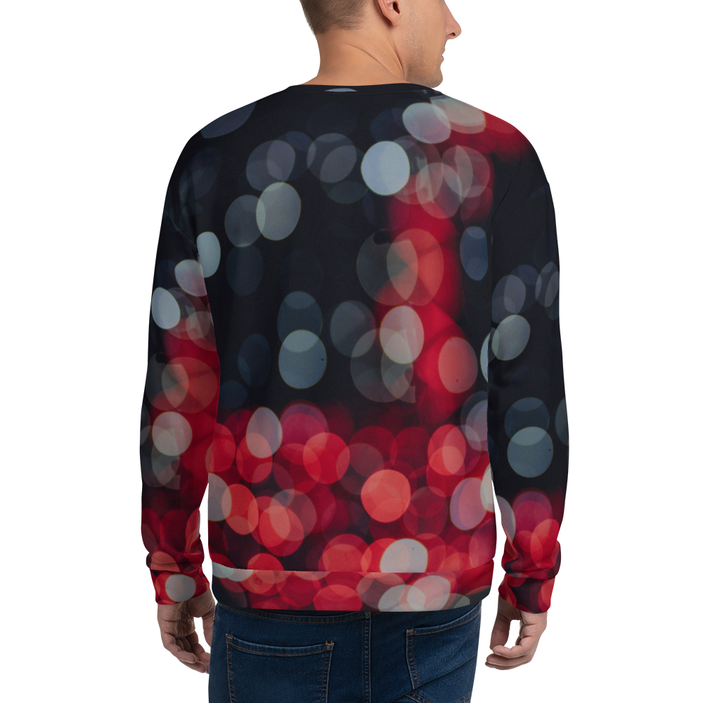 Black and Red Galaxy print sweater ONLYZ3AL