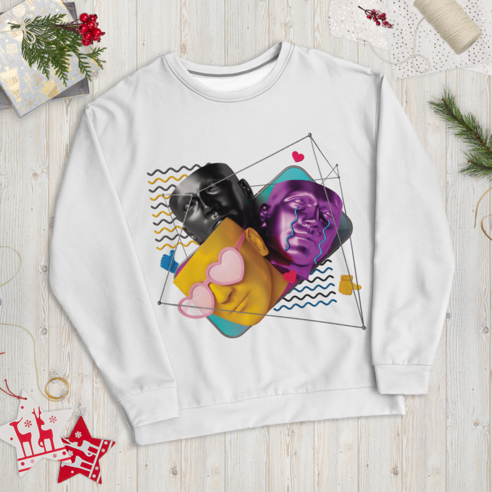 Social Media Human Sweatshirt | Mens Fleece Lined sweater