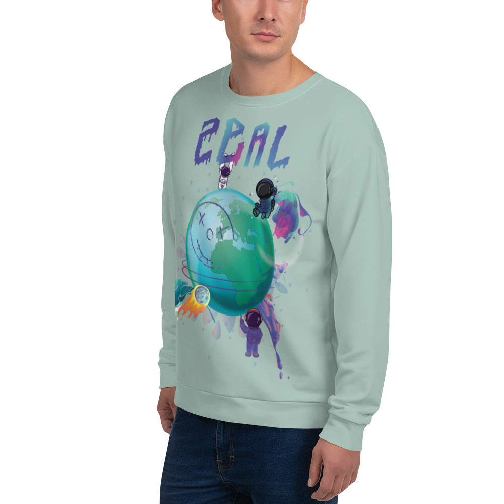 Planet Earth Sweatshirt | Men's graphic sweatshirts | SaliyaFashion