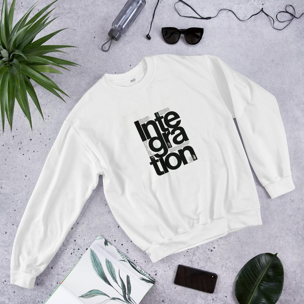 Integration Sweatshirt | Classic fit white Unisex Sweater | ONLYZ3AL