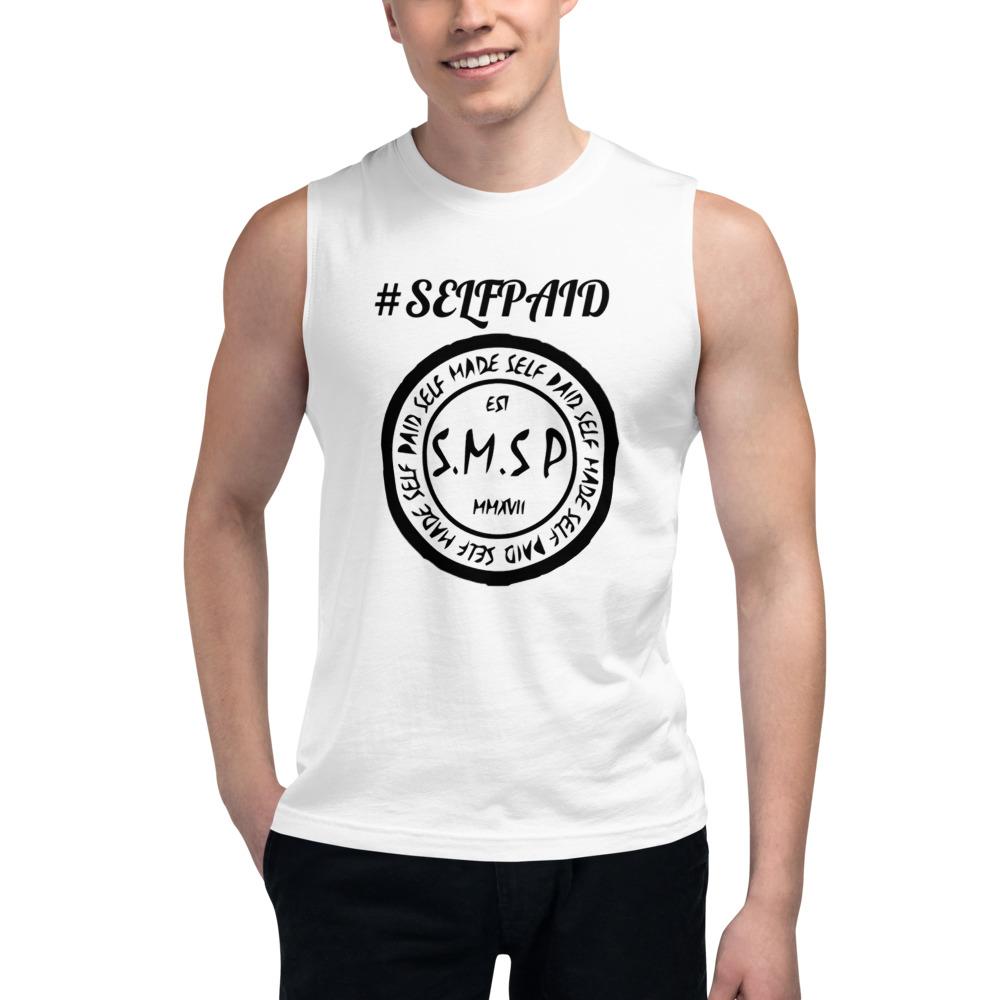 sleeveless  self paid tank,men-t shirt