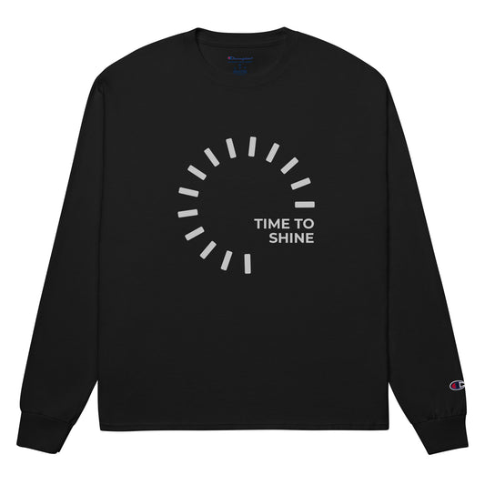 Time To Shine Men's Champion Long Sleeve Shirt |Unique Designs ONLYZ3AL