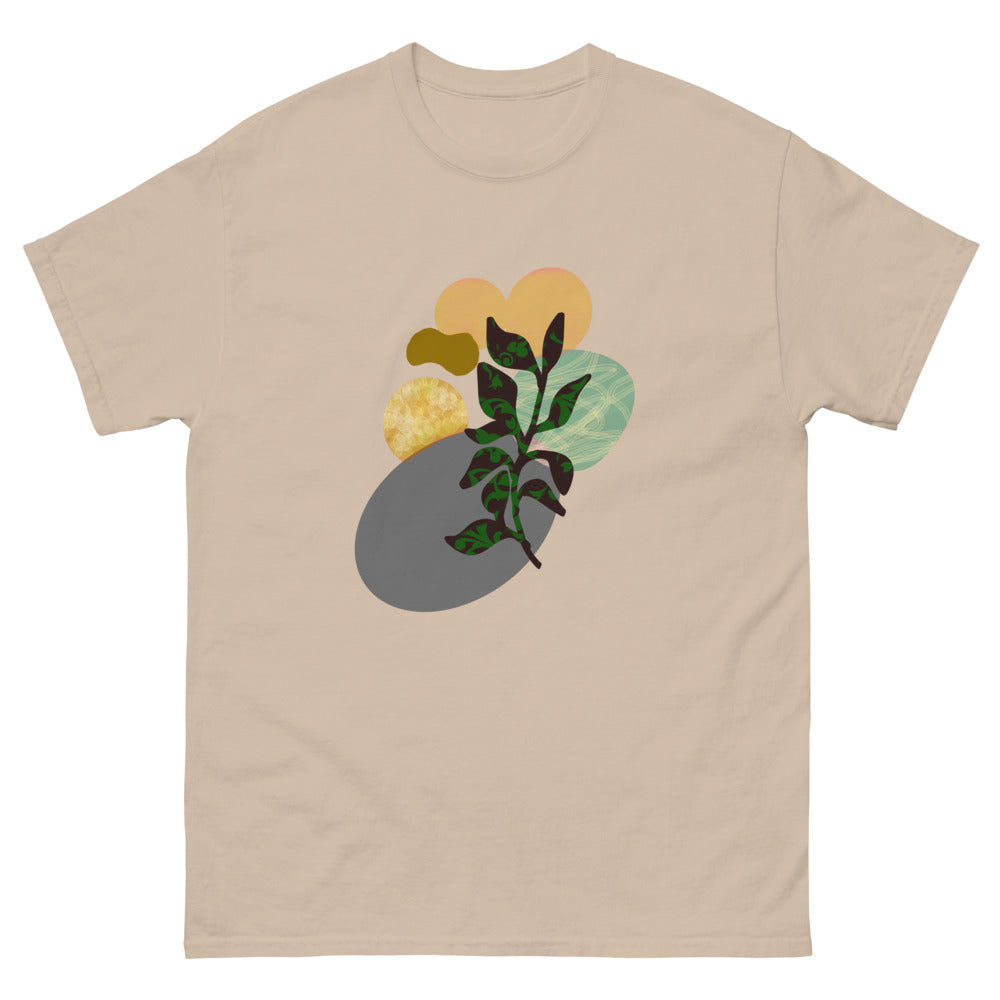 Minimalist Art tee | Minimal t shirt | men's abstract design shirt  | Cotton Desert Sand T-Shirt