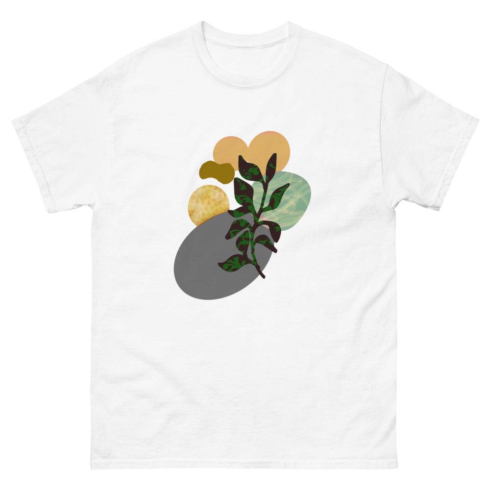 Minimalist Art tee | Minimal t shirt | men's abstract design shirt  | white cotton tee