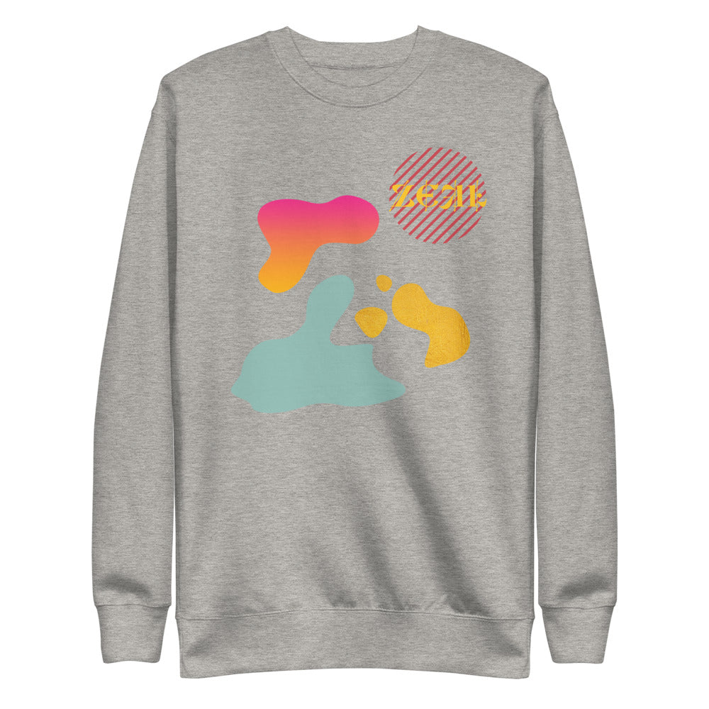 Geometric shapes Classic Fleece Pullover| Grey Sweater | ONLYZ3AL