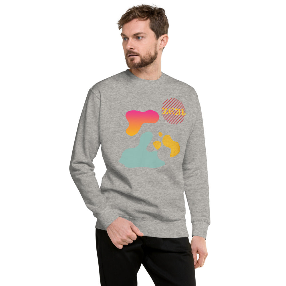 Geometric shapes Classic Fleece Pullover| Grey Sweater | ONLYZ3AL