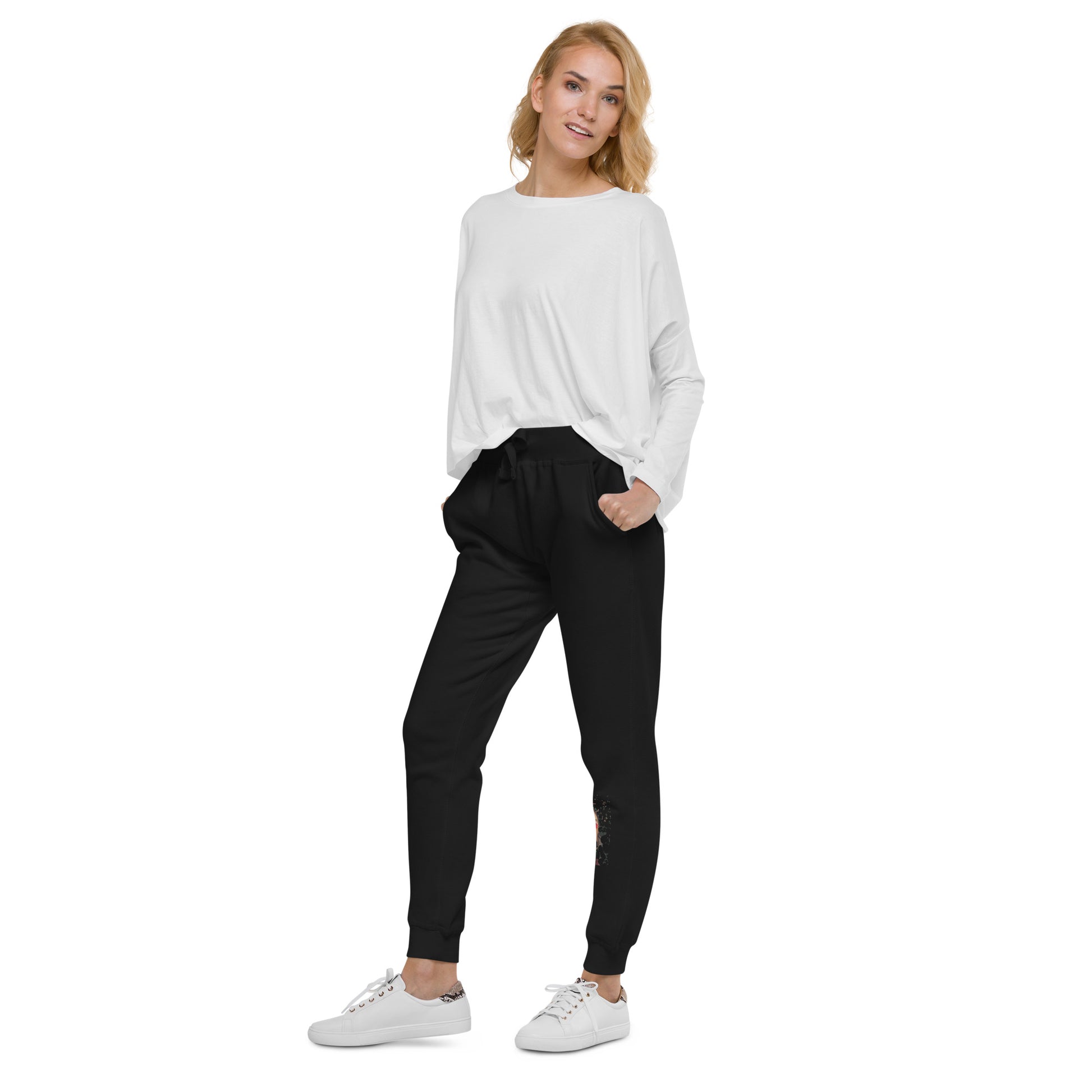 Black fleece sweatpants | joggers for woman | ONLYZ3AL