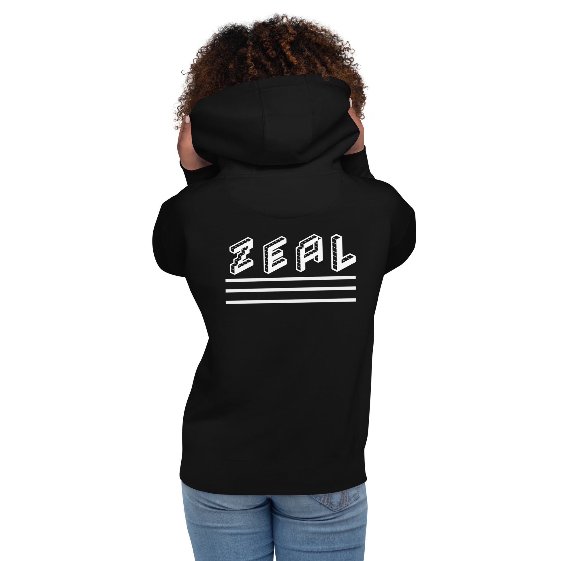 Black And White Hoodie | Geometric hoodies for women | ONLYZ3AL
