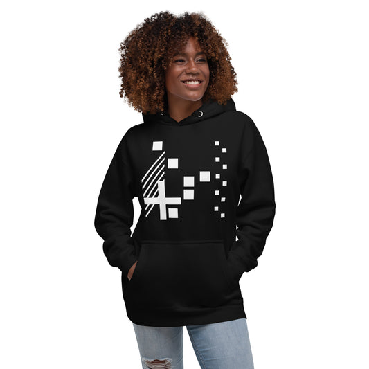 Black And White Hoodie | Geometric hoodies for women | ONLYZ3AL