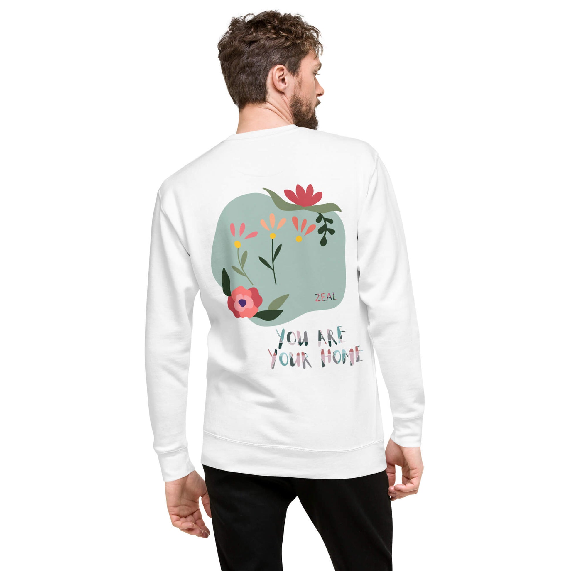 Unisex White Sweater | White Cozy sweatshirt | ONLYZ3AL
