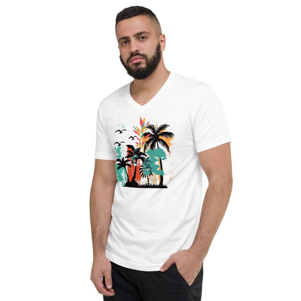 Ring Spun Cotton Tee | V neck white cotton t shirts for men | ONLYZ3AL